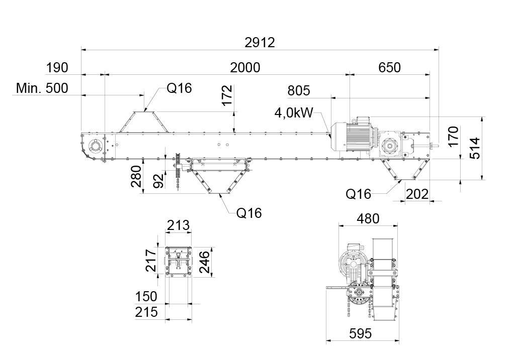 Chain conveyor SR25