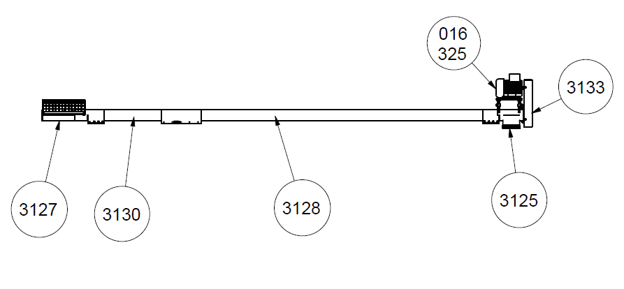 Rørsnegle SS127 med remtræk (25 t/t)