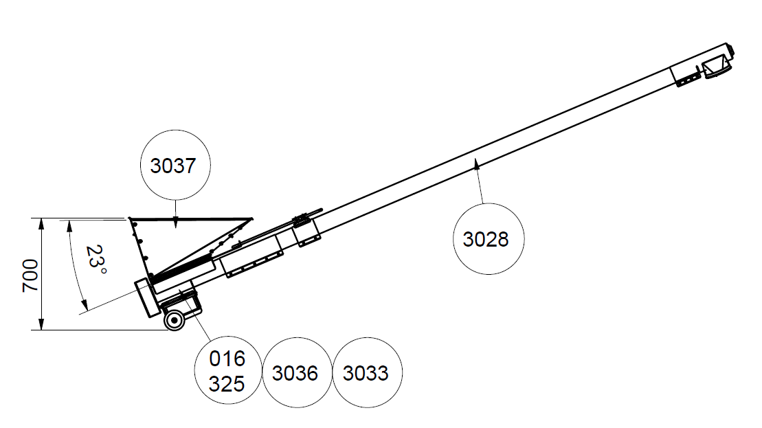 Getreidekanonen SS102 mit motor