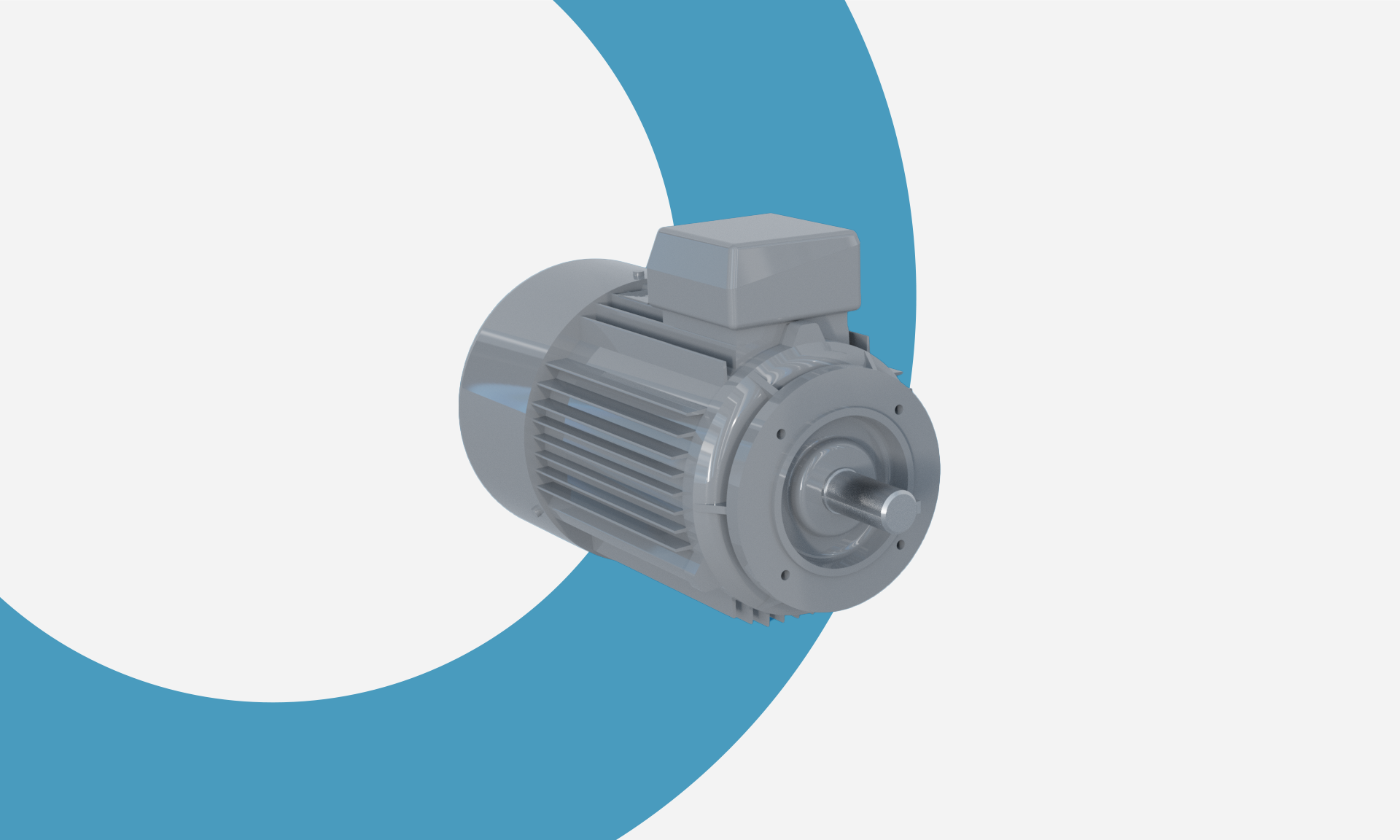 Electric motors 3 x 400 V B5 flange motor