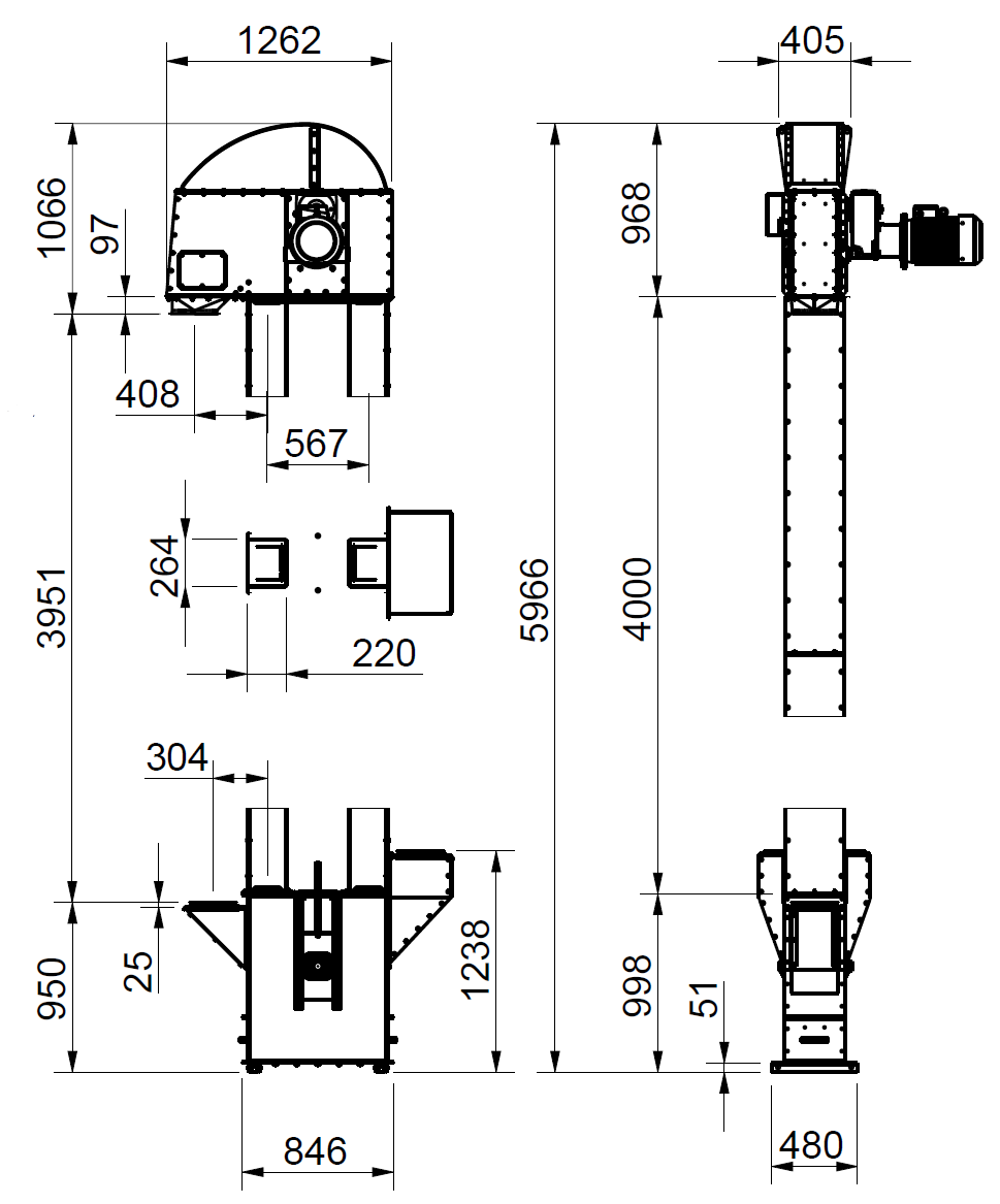 Kopelevatorer SK60-80