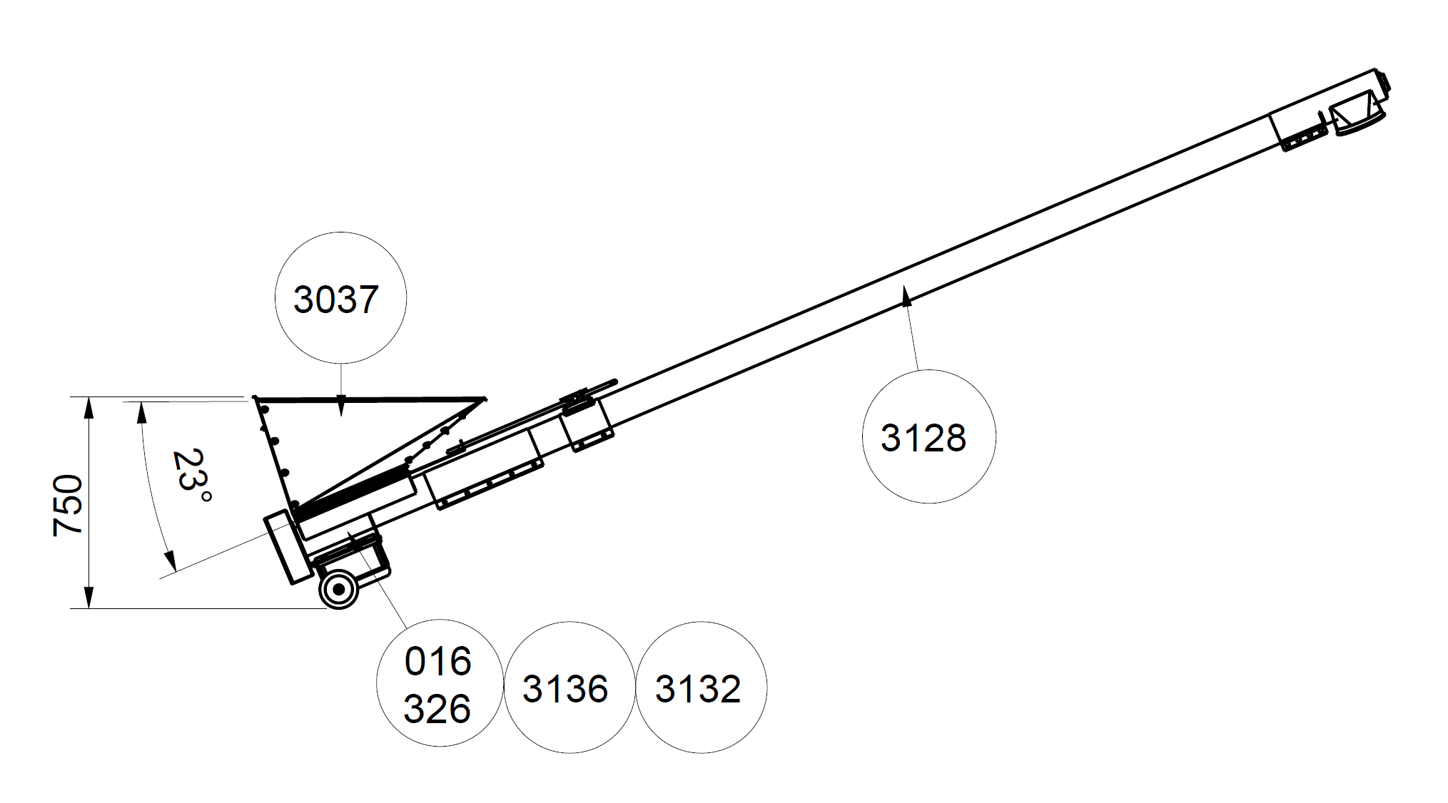 Kornkanon SS127 med motor